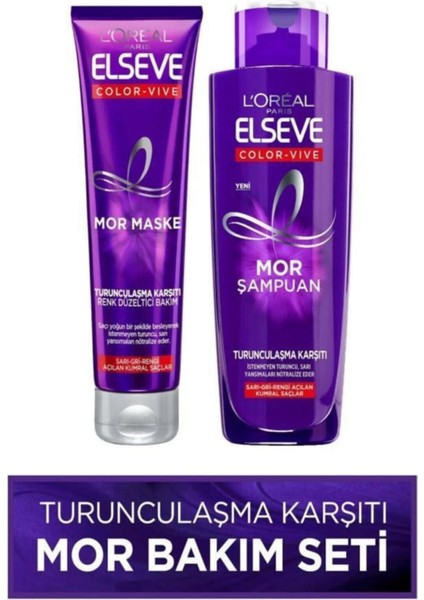 Loreal Paris Turunculaşma Karşıtı Mor Bakım Seti