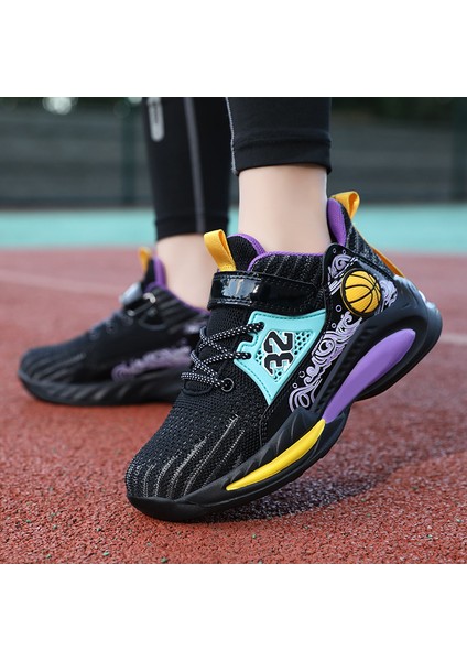 Çocuk Basketbol Ayakkabıları Boys Sneakers Çocuklar Için Kaymaz Spor Ayakkabıları (Yurt Dışından) fiyatları