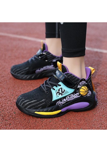 Çocuk Basketbol Ayakkabıları Boys Sneakers Çocuklar Için Kaymaz Spor Ayakkabıları (Yurt Dışından) fırsatları