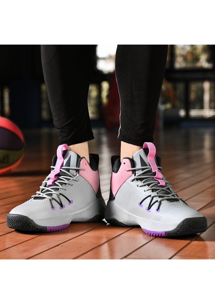 Erkek Basketbol Ayakkabıları Spor Ayakkabıları Spor Salonu Antrenman Atletik Ayakkabıları (Yurt Dışından)
