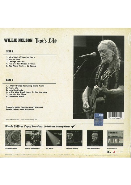 Willie Nelson That's Life - Plak fiyatları