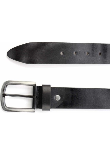 Siyah Baskılı Leather Erkek Kemer U08657019503