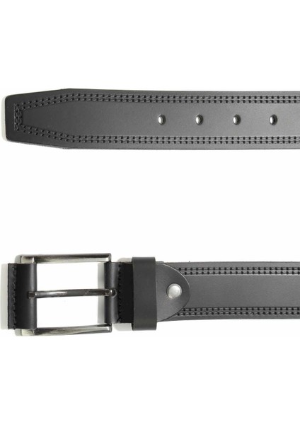 Siyah Leather Erkek Kemer U08657411503