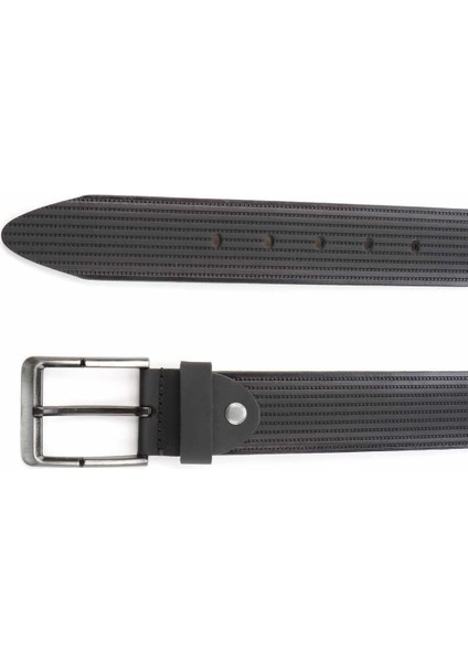 Siyah Nubuk Leather Erkek Kemer U08657041501