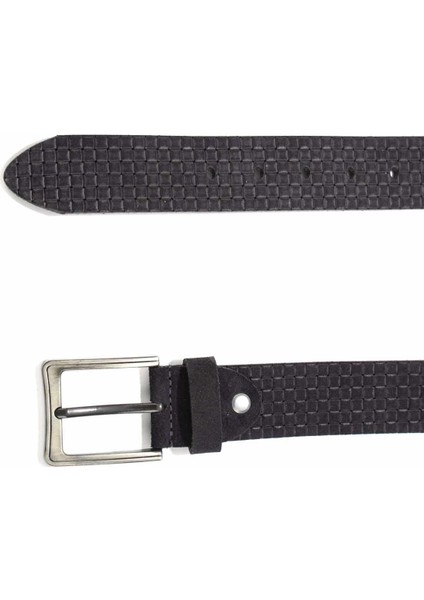 Lacivert Süet Leather Erkek Kemer U08657882402