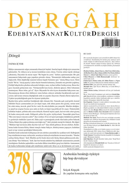 Dergâh 378.SAYI Ağustos 2021