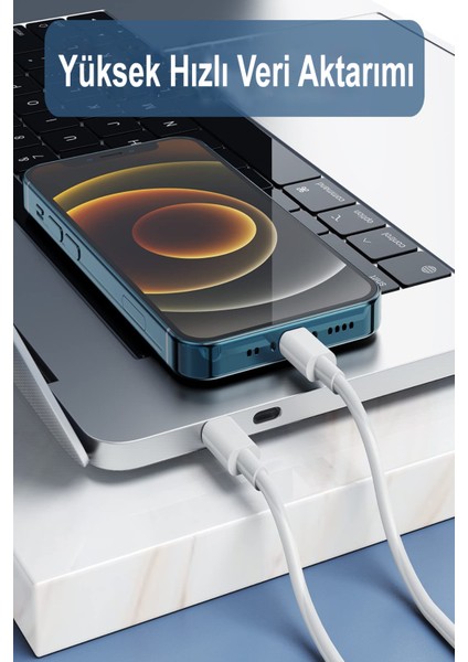 Type-C To Lightning 20W Hızlı Şarj ve Data Kablosu 1 Metre