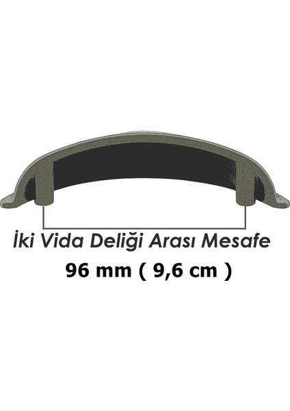 Tas Çanak Mobilya Dolap Kulp Desenli 96 mm Antik Gümüş fiyatları