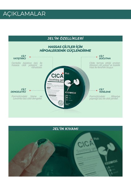 Saf Organik Yatıştırıcı Kore Cica Soothing Jel Krem fırsatları