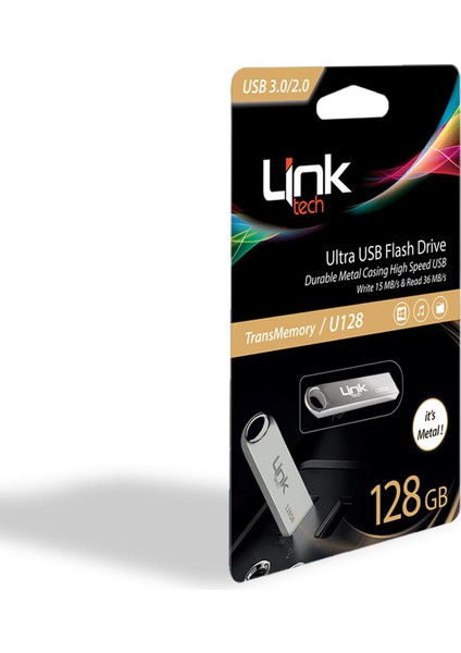 Linktech Ultra 128GB Metal 36MB/S USB Bellek