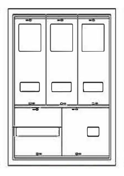 3 Trifaze Sayaç Panosu Sıva Üstü