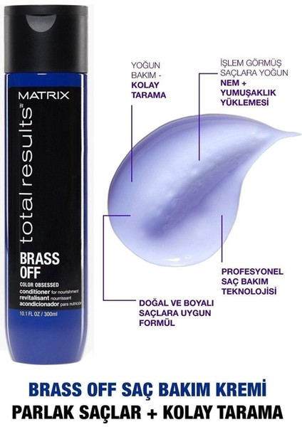 Total Results Brass Off Kumral Saçlar Için Saç Bakım Kremi 300ml Shopping Fashions modelleri