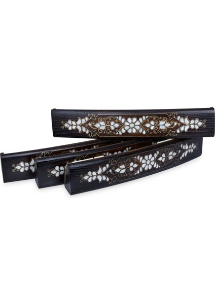 Gerçek Beyaz Sedef Işlemeli Ahşap Oval Okey Takımı Montego Oyun Seti fırsatları