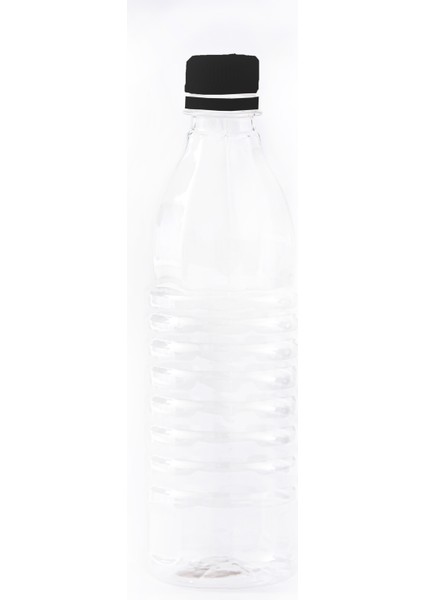 1000 ml Pet Kubbe Şişe ve Siyah Kapak 45 Adet
