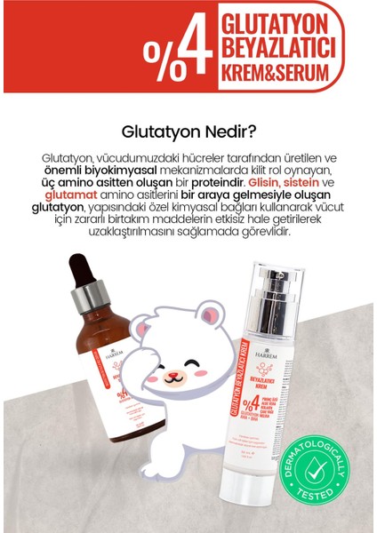 Glutatyon Beyazlatıcı Leke Karşıtı Krem & Serum Seti 50 ml