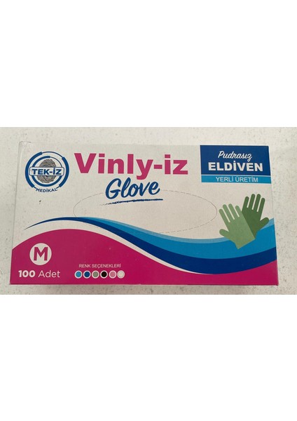 Vinly-Iz Pudrasız Eldiven