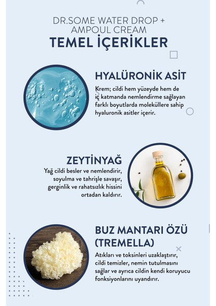 Hyalüronik Asit Bazlı Yoğun Nemlendirici ve Kore Yüz Kremi 50ML fiyatları