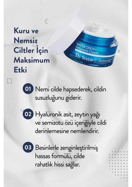 Hyalüronik Asit Bazlı Yoğun Nemlendirici ve Kore Yüz Kremi 50ML indirimleri