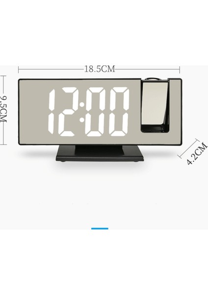 Yeni Masaüstü Saat LED Dijital Projeksiyon Çalar Saat (Yurt Dışından)
