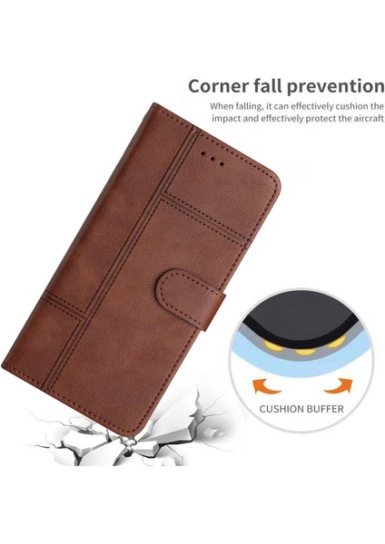 Xiaomi Redmi İçin 10 2022 4G Cowhide Doku Iş Stili Pu Deri Flip Kapak Cüzdan Stand Anti-Çizelge Telefon Kılıfı (Yurt Dışından)