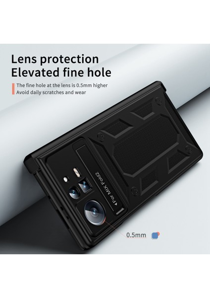 Xiaomi Mix İçin Katlama 2 5G Katlanır Telefon Kılıfı ile Kickstand Manyetik Menteşe Akıllı Telefon Kapağı Temperli Cam Ekran Koruyucu Film (Yurt Dışından) modelleri