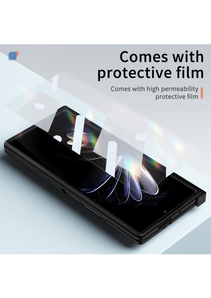 Xiaomi Mix İçin Katlama 2 5G Katlanır Telefon Kılıfı ile Kickstand Manyetik Menteşe Akıllı Telefon Kapağı Temperli Cam Ekran Koruyucu Film (Yurt Dışından) fırsatları