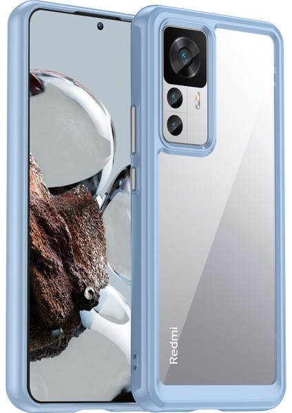 Xiaomi 12T Pro 5G Telefon Kasası İçin, Tpu Tamponu+Akrilik Geri Şok Geçirmez Koruyucu Kapak (Yurt Dışından)