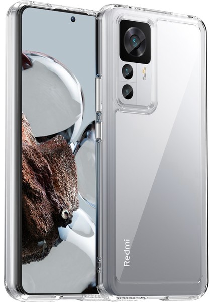 Xiaomi 12T Pro 5G Telefon Kasası İçin, Tpu Tamponu+Akrilik Geri Şok Geçirmez Koruyucu Kapak (Yurt Dışından)