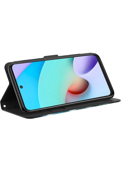 Xiaomi 11T 5G / 11T Pro 5G Pu Deri Flip Case Zarif 3D Desen Baskı Manyetik Kapanma Stand Cüzdan Telefon Kapağı Kayışlı (Yurt Dışından)