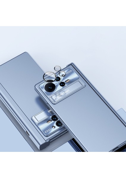 Xiaomi Mix İçin Kat 2 5G Menteşe + Stylus Kalem Tasarımı Elektrokaplama Sabit Pc Lens Koruması Temperli Cam Ekran Koruyucusu ile Önleme Önleyici Telefon Kılıfı (Yurt Dışından)