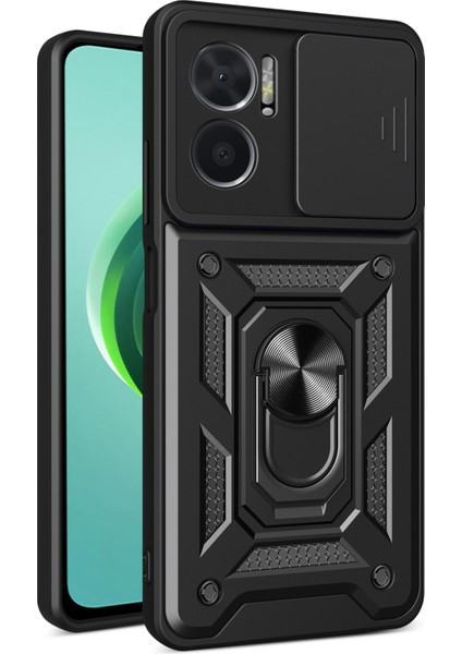 Xiaomi Redmi İçin Bump Proof Telefon Kılıfı Not 11E 5G / Redmi 10 5G / 10 Prime + 5G, Pc + Tpu Koruyucu Arka Kapak Slayt Kamera Koruyucu ve Yüzük Kickstand (Yurt Dışından)