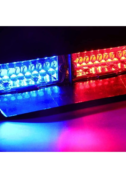 Flaş LED Çakarli 16W Kirmizi-Mavi 8 Fonksiyonlu / LAPA176