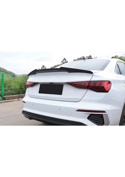 Audı A3 Sedan 2021+ M4 Spoiler - Piano Black (Parlak Siyah) fırsatları