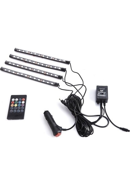 Kayar Sinyalli Ön Panjur Ledi Uzaktan Kumandali Çok Renkli 4X12 SMD-12V/ LAAM314