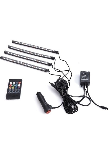 Kayar Sinyalli Ön Panjur Ledi Uzaktan Kumandali Çok Renkli 4X12 SMD-12V/ LAAM314