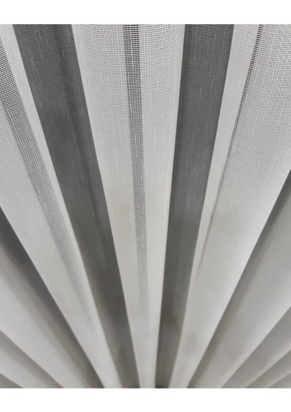 Keten Titi Ince Yağmur Desenli1-2,5 Normal Pileli 275 x 250 cm Tül Perde