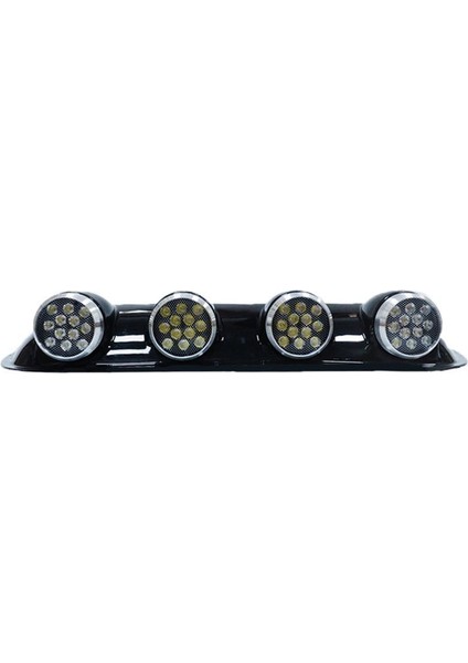Space Offroad Sis Lambasi 12X4 LED Yuvarlak Siyah /LASS243