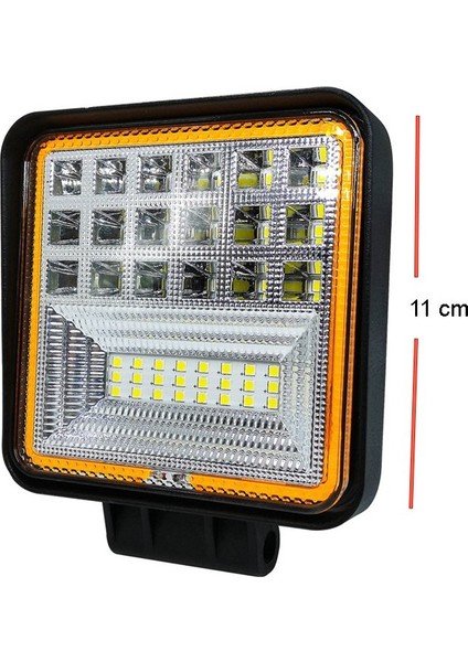 Kare Kirmizi Angelli Sis Lambasi 12-24V / LASS312