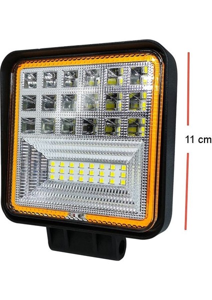 Kare Kirmizi Angelli Sis Lambasi 12-24V / LASS312