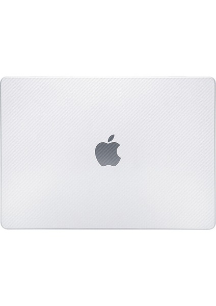 MacBook Air M1 A2337 A2179 A1932 Karbon Fiber Görünümlü Kılıf Kapak Koruma