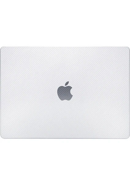 MacBook Air M1 A2337 A2179 A1932 Karbon Fiber Görünümlü Kılıf Kapak Koruma