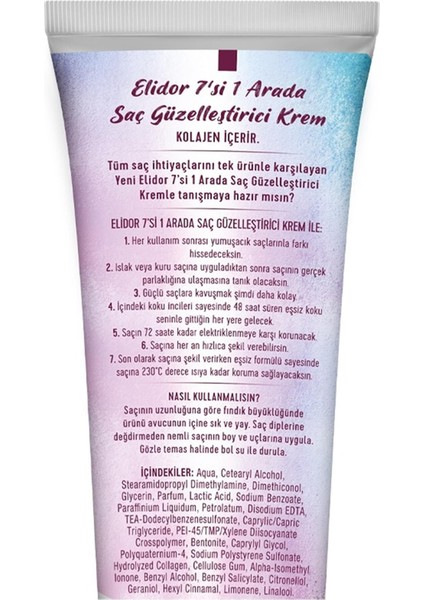 7'Si 1 Arada Saç Güzelleştirici Durulanmayan Bakım Kremi 150 Ml fiyatları