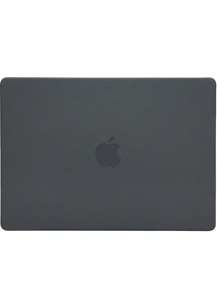 MacBook Air M1 A2337 A2179 A1932 Karbon Fiber Görünümlü Kılıf Kapak Koruma