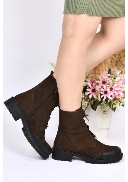 Z1364 Kadın Postal Deri Bot