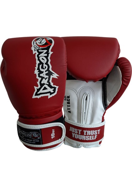 Attack Boks Eldiveni Kick Boks Muay Thai Boks Eldiveni ve Whiteface Bandaj 2'li Set