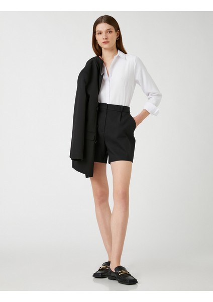 Basic Gömlek Uzun Kollu Dikiş Detaylı