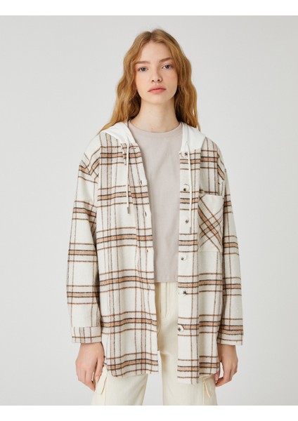 Oversize Oduncu Gömleği Kapüşonlu Uzun Kollu modelleri