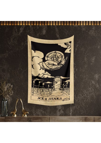Tarot Kartı Ace Of Stars Duvar Örtüsü Halısı