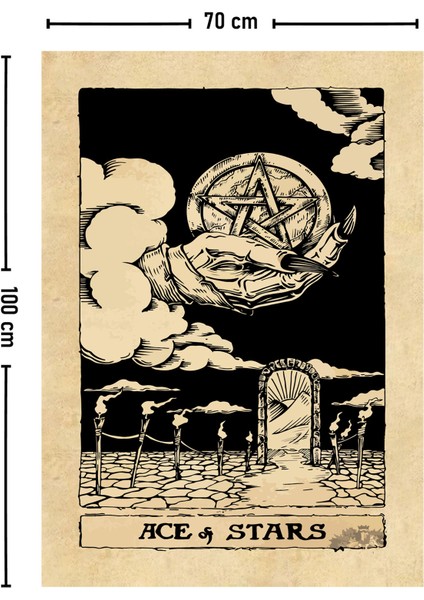 Tarot Kartı Ace Of Stars Duvar Örtüsü Halısı modelleri