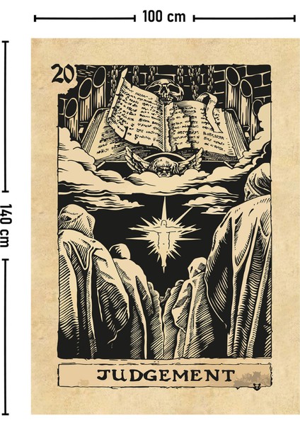 Tarot Kartı Judgement Duvar Örtüsü Halısı